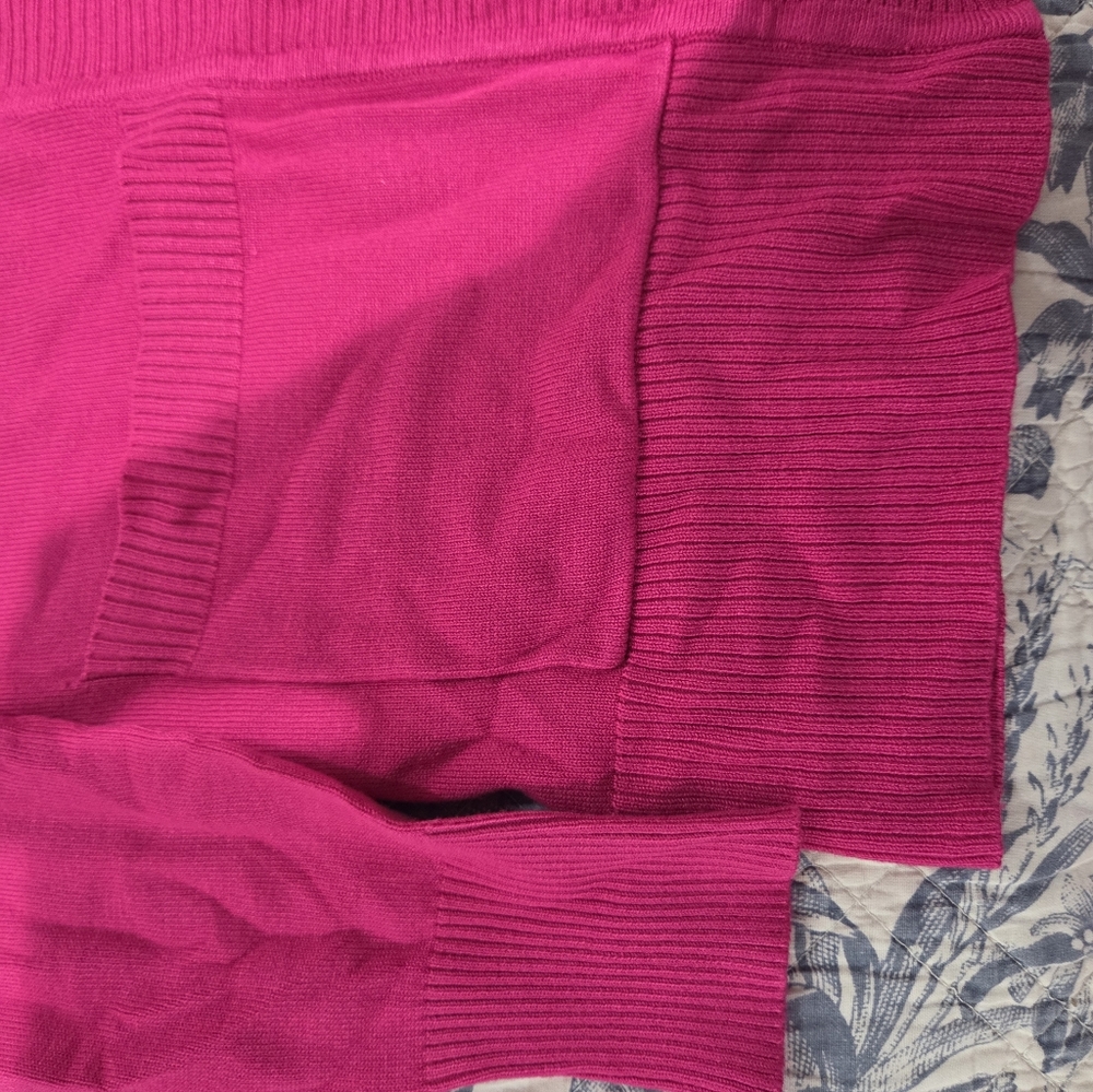 Cielo Open-Front Hot Pink Cardigan - Picture 3 of 3